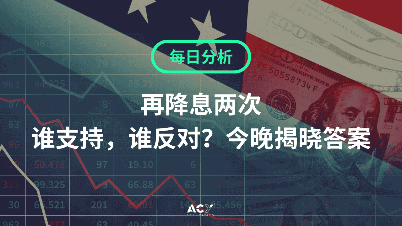 每日分析】再降息两次，谁支持，谁反对？今晚揭晓答案！日本央行用100年抛售股票ETF！