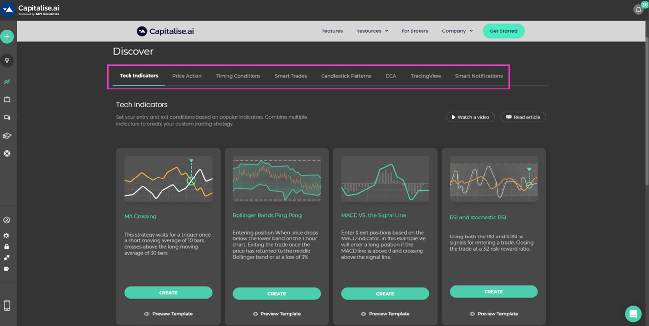 程序化自动交易- Capitalise.ai量化工具全导览